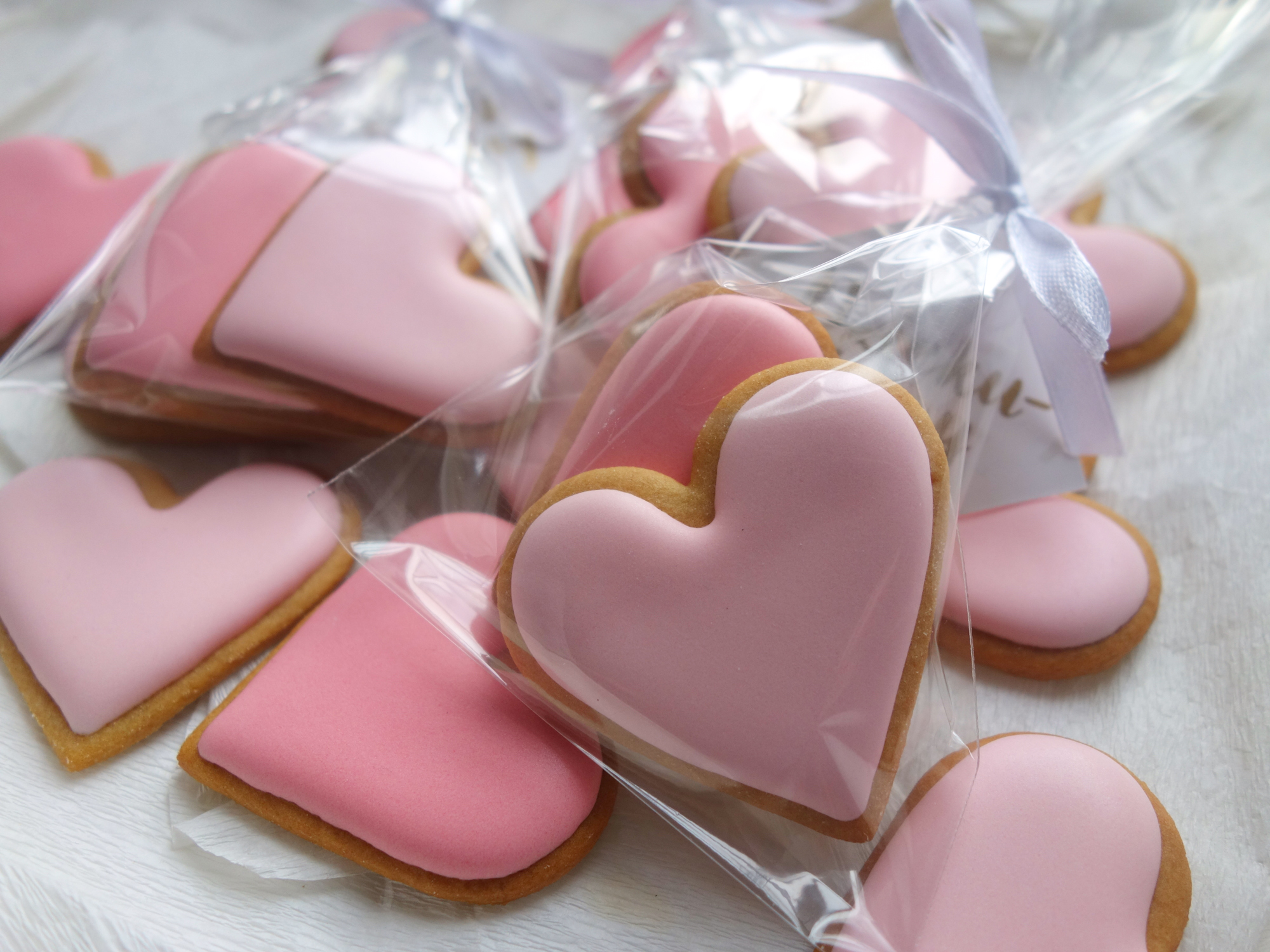 Paczuszka Dwa Serduszka - Pudrowe Róże, ZESTAW 2SZT