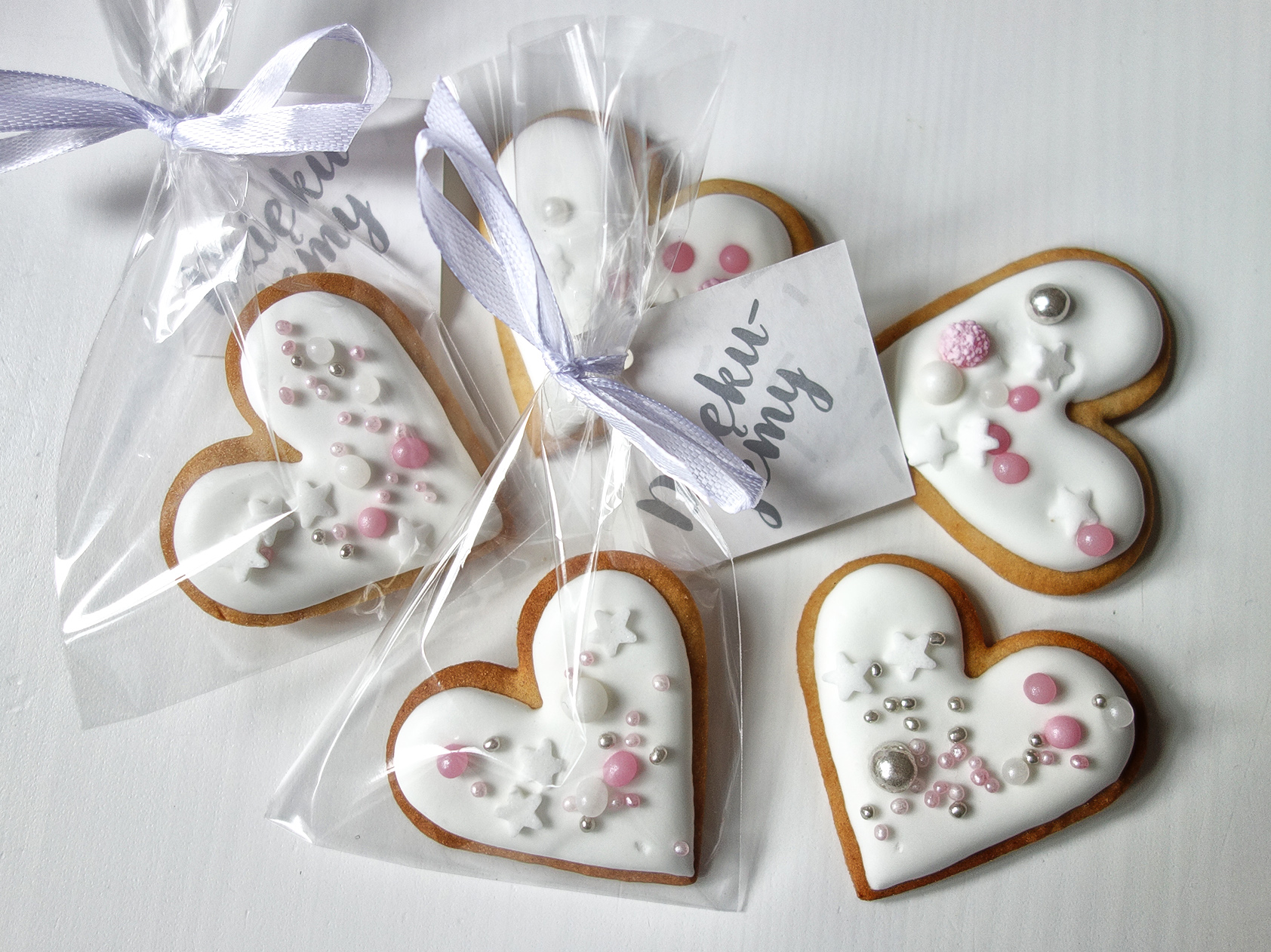 Serduszka z perełkami