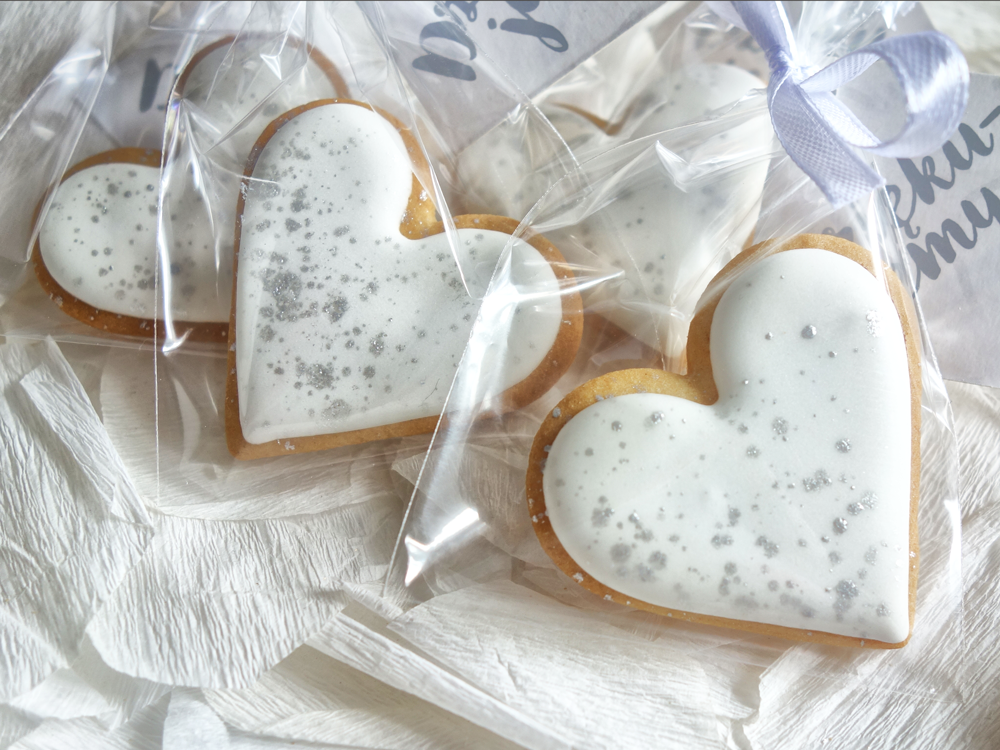 Serduszka Srebrzone, pakowane pojedynczo